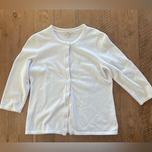 Talbots white Petite Small Sweater